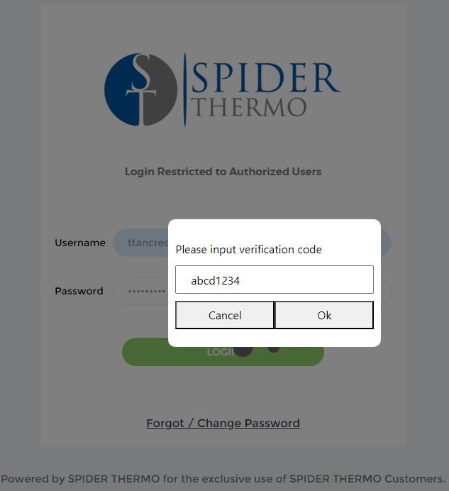 Spider thermo help