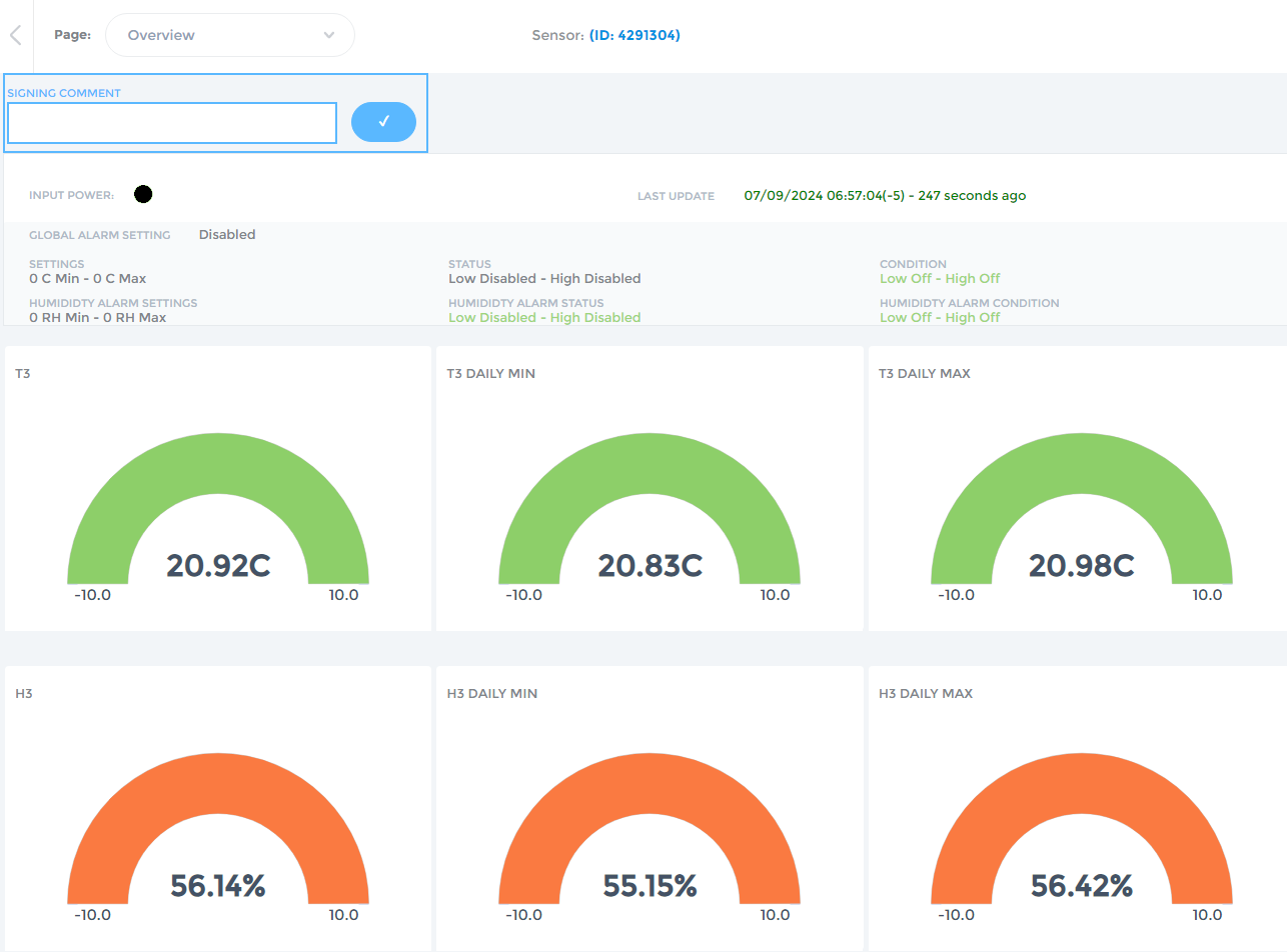 Sensor Overview